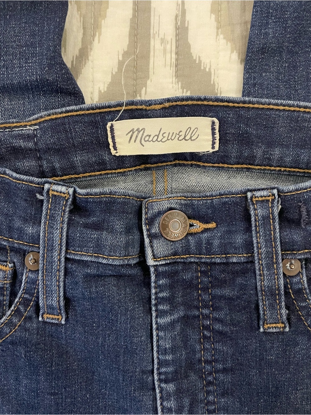 Madewell Women's High-Rise Dark Blue Denim Jeans